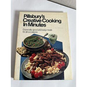Pillsbury's Creative Cooking in Minutes 1971 Edition Hardcover Time Save Vintage